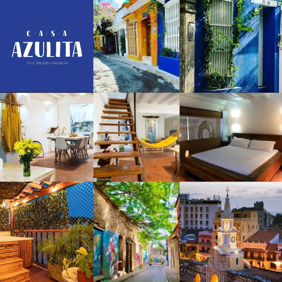 Cartagena Casa Azulita Rnt# 64888ヴィラ エクステリア 写真